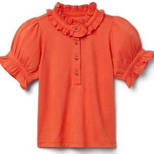 Janie and Jack Ruffle Puff Sleeve Top size 3